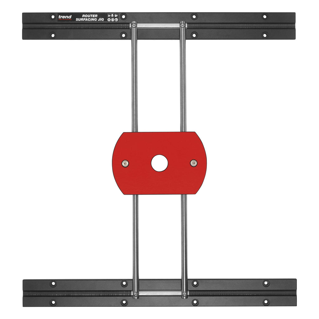 Trend Router Surfacing Jig, Anpassbare kompakte Jig für Planier-, Oberflächen- und Grabenarbeiten auf breitem oder unregelmäßig geformtem Material, RS/JIG
