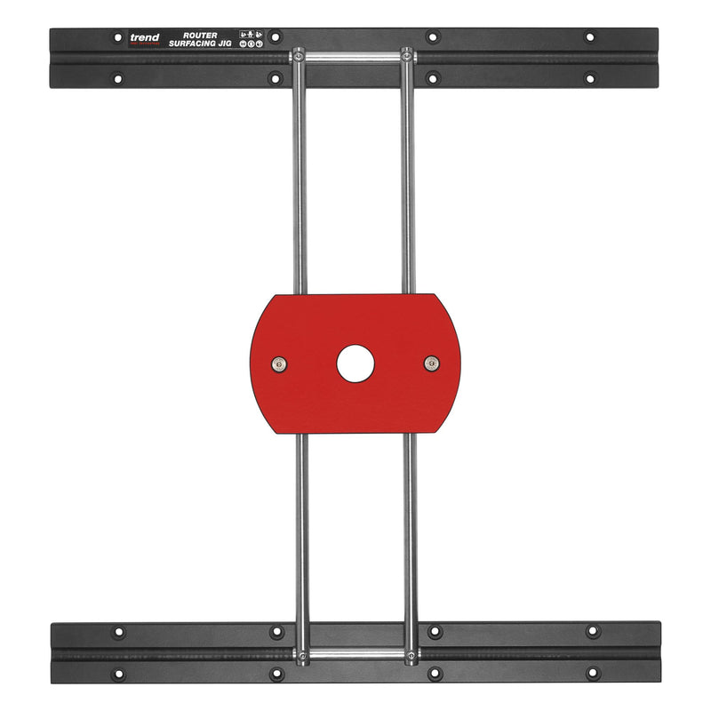 Trend Router Surfacing Jig, Anpassbare kompakte Jig für Planier-, Oberflächen- und Grabenarbeiten auf breitem oder unregelmäßig geformtem Material, RS/JIG
