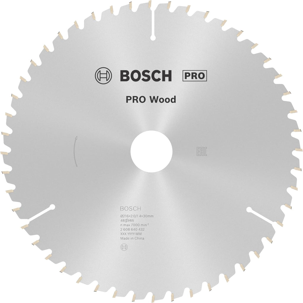 Bosch Accessories Bosch Professional 1x Kreissägeblatt Optiline Wood (Sägeblatt für Holz, Ø 216 x 30 x 2,0 mm, 48 Zähne, Zubehör Kreissäge)
