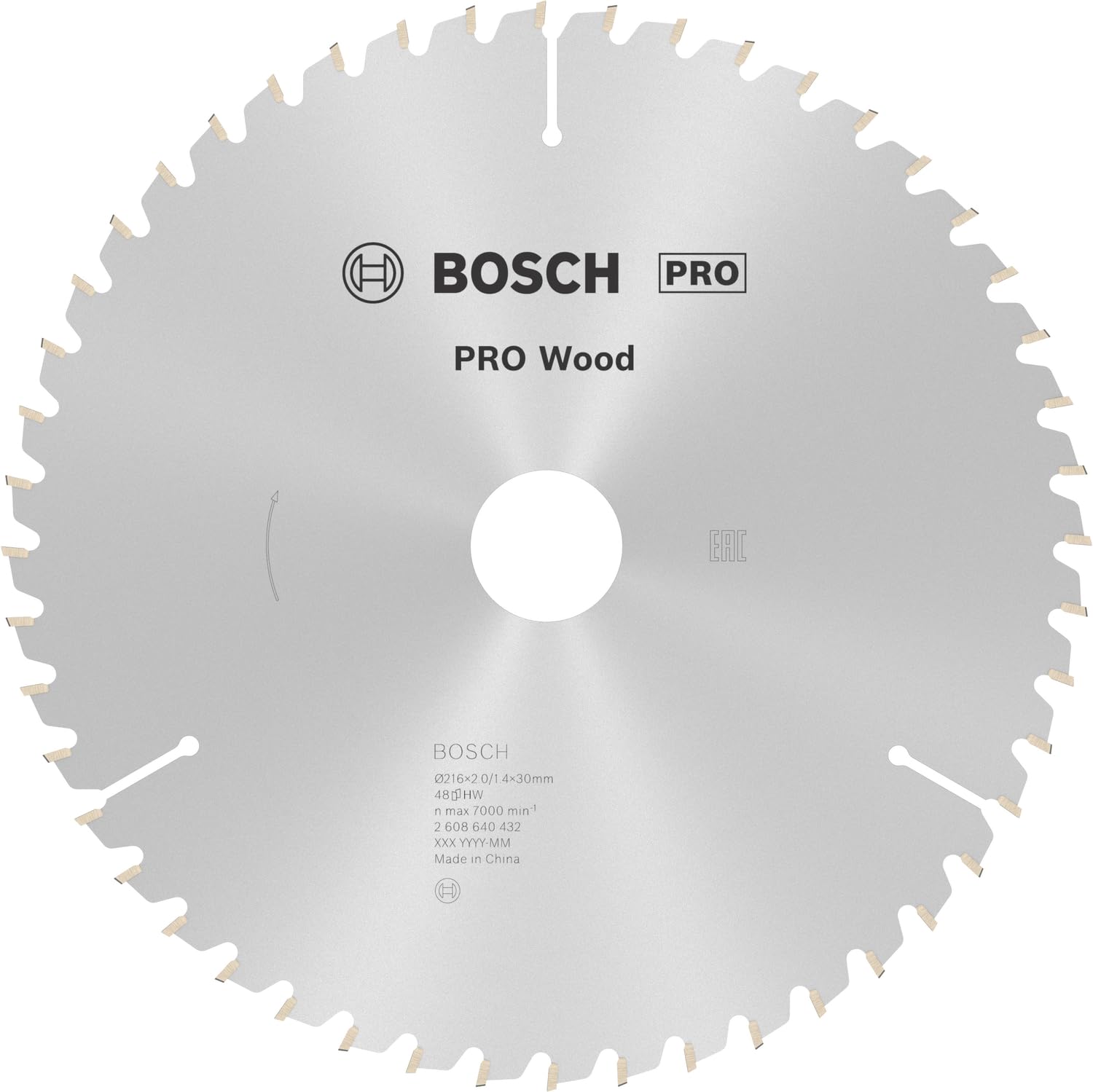 Bosch Accessories Bosch Professional 1x Kreissägeblatt Optiline Wood (Sägeblatt für Holz, Ø 216 x 30 x 2,0 mm, 48 Zähne, Zubehör Kreissäge)