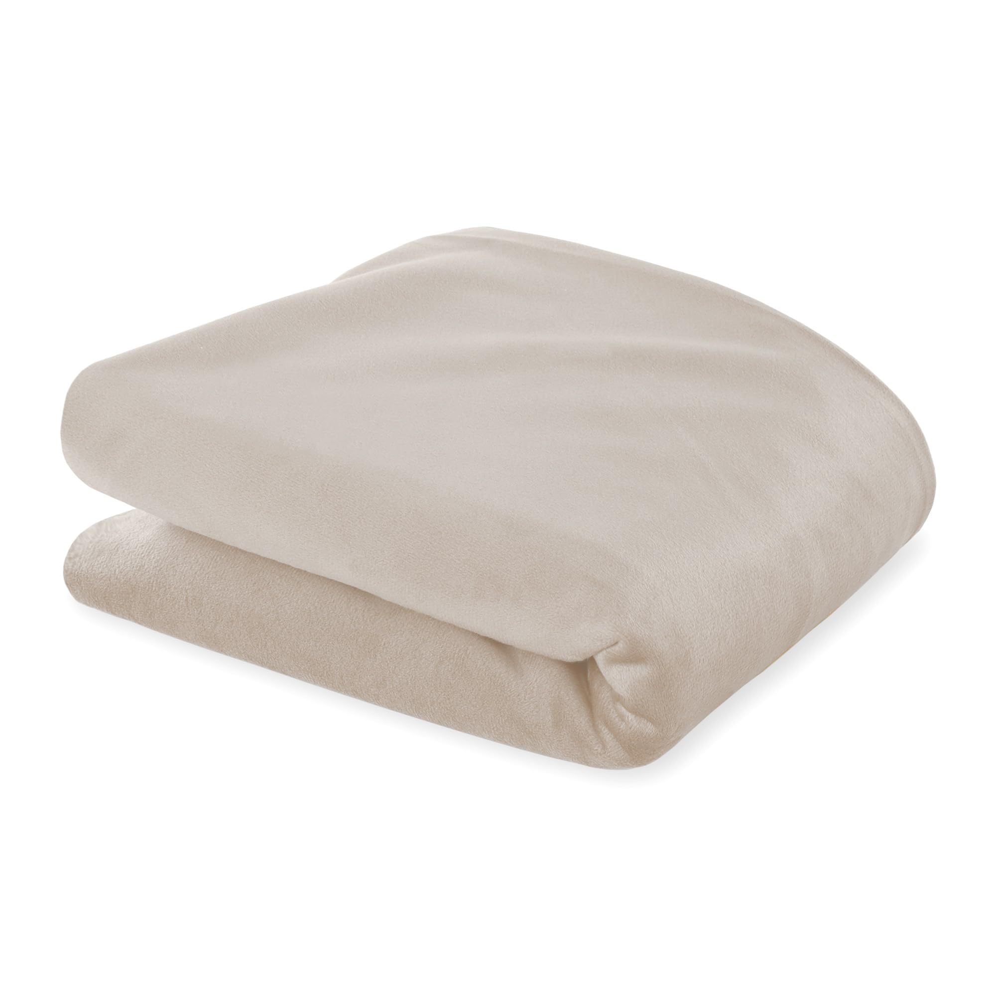 Totsy Baby Seitenschläferkissen mit Bezug Velvet 40 x 145 cm - Komfortkissen Schlafkissen Seitenschläfer Body Pillow Seitenschlafkissen Beige