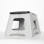 Vileda Tritthocker klappbar 23cm - für Erwachsene & Kinder bis 150kg - Inkl. Anti-Rutsch-Beschichtung - Klapphocker Faltbar 150 kg Ideal für Haushalt & Alltag - faltbarer Schemel