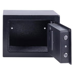 DONAU TECH Digitaler Mini Tresor 4,6L / 23 x 17 x 17 cm/Manuell-digitaler Elektronischer Safe Klein Möbeltresor/mit Digitaler Passwort & 2 Sicherheitsschlüssel Tresor/Schwarz