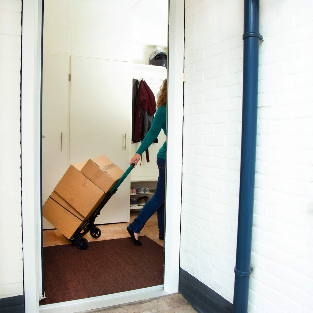 VONROC Sackkarre klappbar - Transportwagen, Transportkarre bis 80kg - Transporthilfe Vollgummireifen - Lastenwagen mit Rollen ideal zum Möbel verschieben