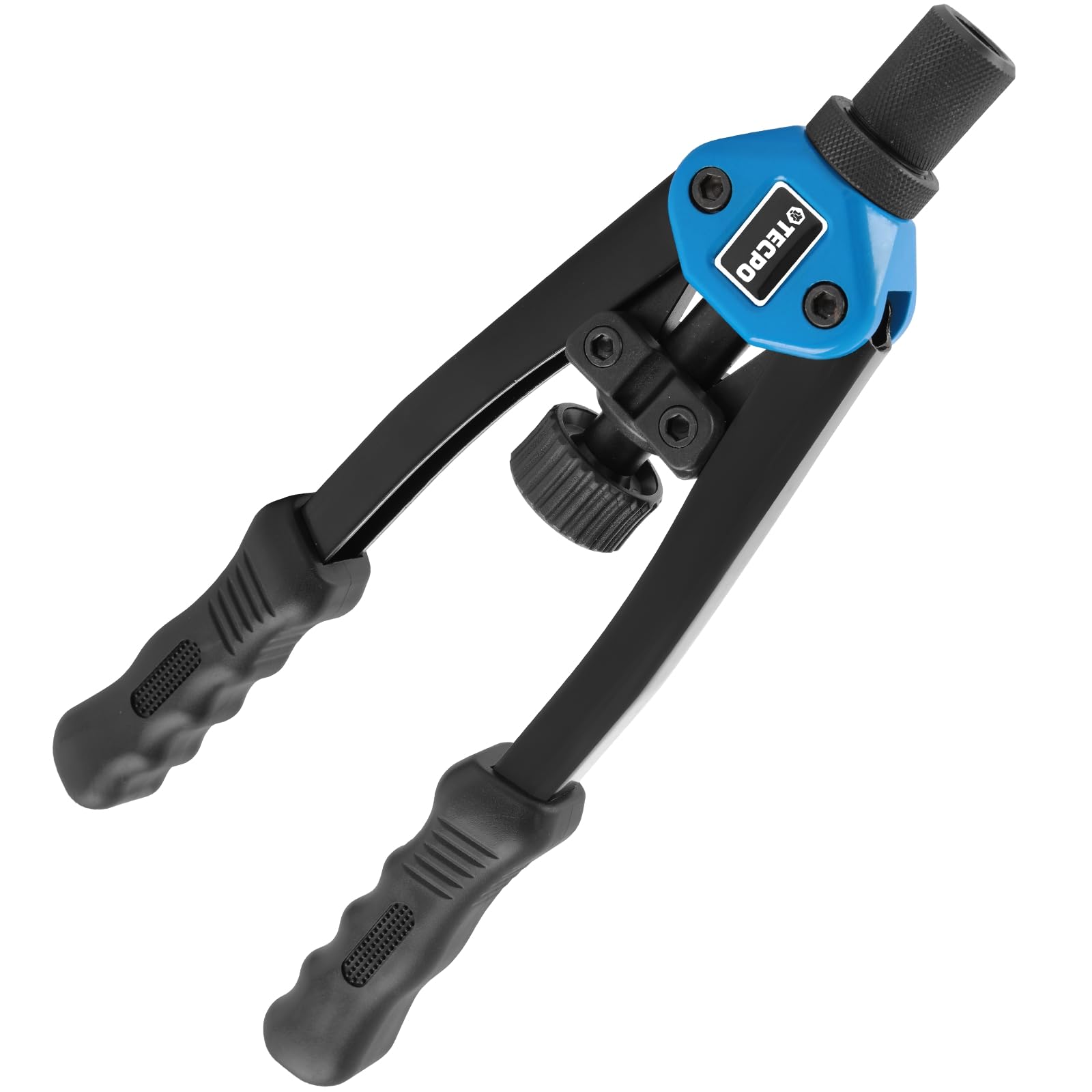 TECPO Nietmutternzange Set, 110-teilig Profi Satz Nietmuttern mit Gewinde, Nietzange, Universalschlüssel, Zugdorne und Mundstücke aus Stahl M3, M4, M5, M6, M8, M10, M12