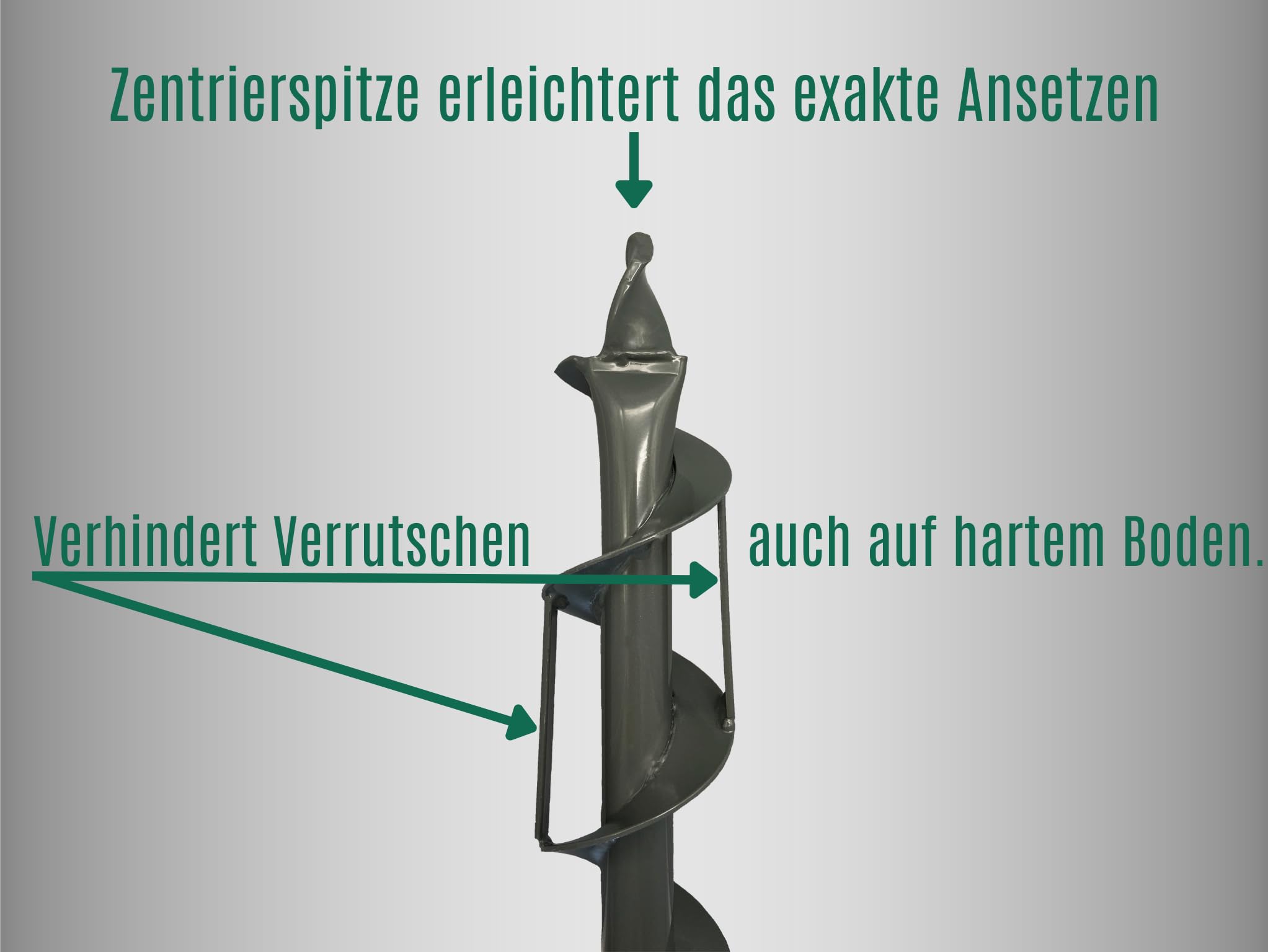 Berger + Schröter Erdlochbohrer 7 cm, Pfostenbohrer, Pfahllochbohrer, 1 Stück, 50206
