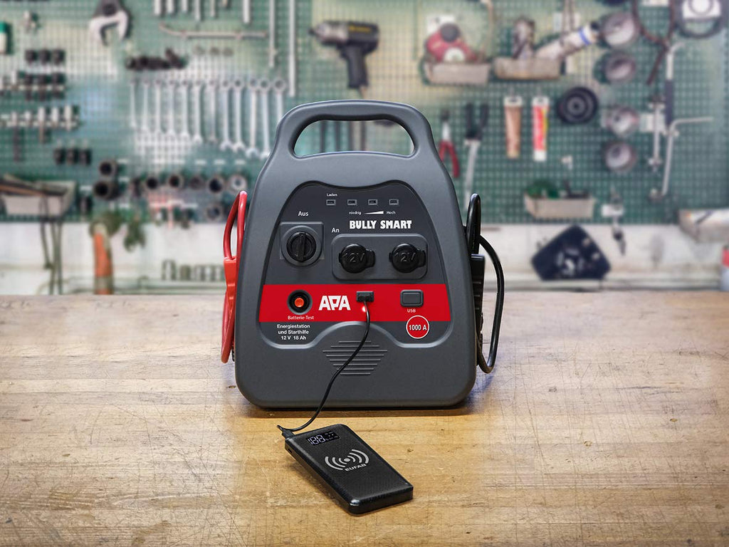 APA 16644 Starthilfe Power Pack Bully SMART, Polzangen isoliert, 12V/1000 A