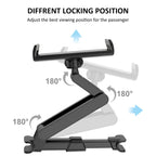 Giftorld Auto-Kopfstützen-Rücksitzhalterung, 360° drehbar, verstellbare Auto-Rücksitz-Kopfstütze,Tablet/Handyhalterung, kompatibel für ALLE 4"-11" Tablets, Handys, iPhone, iPad Air Mini