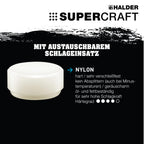 SUPERCRAFT-Schonhammer, mit bruchsicherem Stahlrohrstiel und ergonomisch geformtem, rutschsicherem Griff | D=70 mm | 3377.070