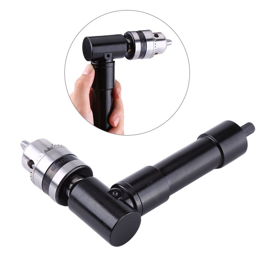 Bohrmaschine Adapter aus Aluminium rechtwinklig 90 Grad für schnurlose Selbstbohrer mit 8mm Sechskant Schaft