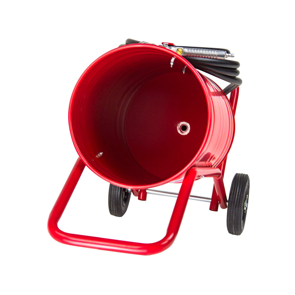 Dema Sandstrahlgerät 30L Sandstrahler Kabine Mobil, 4,3-7,5 Bar, 400-700 L/min, Effizienter Sandstrahler für Metall, Holz und Rostentfernung