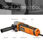 Yunirvana 400W Oszillierendes Multifunktionswerkzeug, oszillierend, 6 variable Geschwindigkeiten, 15.000 – 22.000 U/min, Oszillierender Winkel: 4 °, 28 Zubehörteile, Multiwerkzeug zum Schneiden
