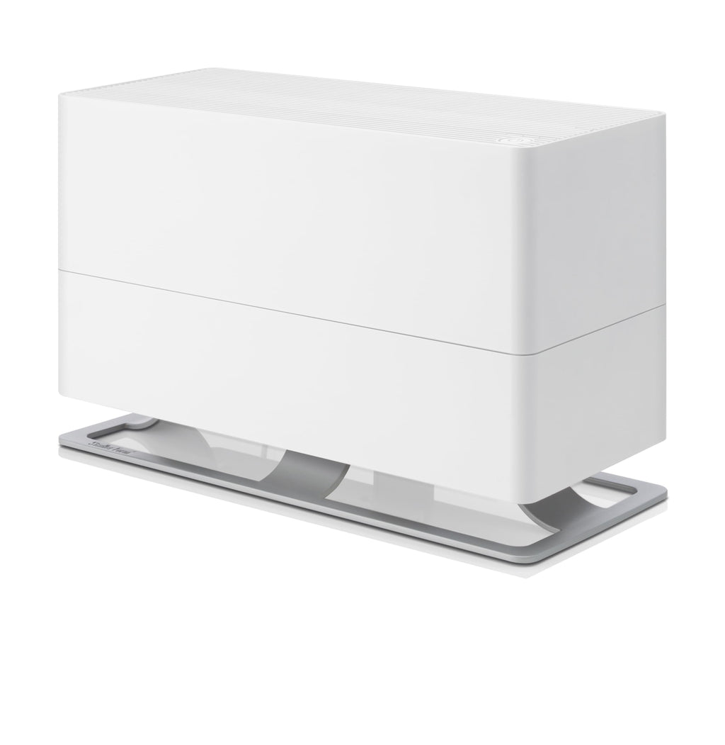 Stadler Form Luftbefeuchter Oskar big, energiesparender Raumbefeuchter für Räume bis 100 m² / 250 m³, Verdunster mit Abschalt-Automatik, dimmbare LEDs, sehr leise, weiss