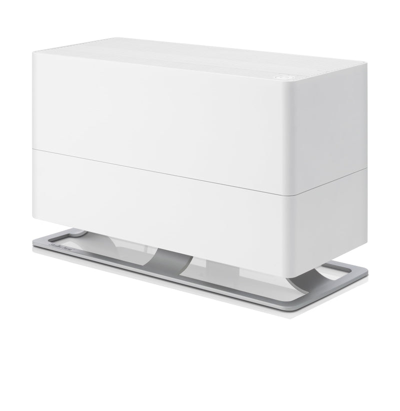 Stadler Form Luftbefeuchter Oskar big, energiesparender Raumbefeuchter für Räume bis 100 m² / 250 m³, Verdunster mit Abschalt-Automatik, dimmbare LEDs, sehr leise, weiss