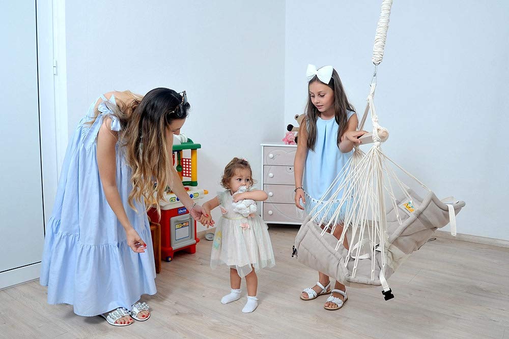 Lola Bella Chica 4in1 Babywiege Babyhängematte | Öko-Tex Zertifiziert | mit Lammfell