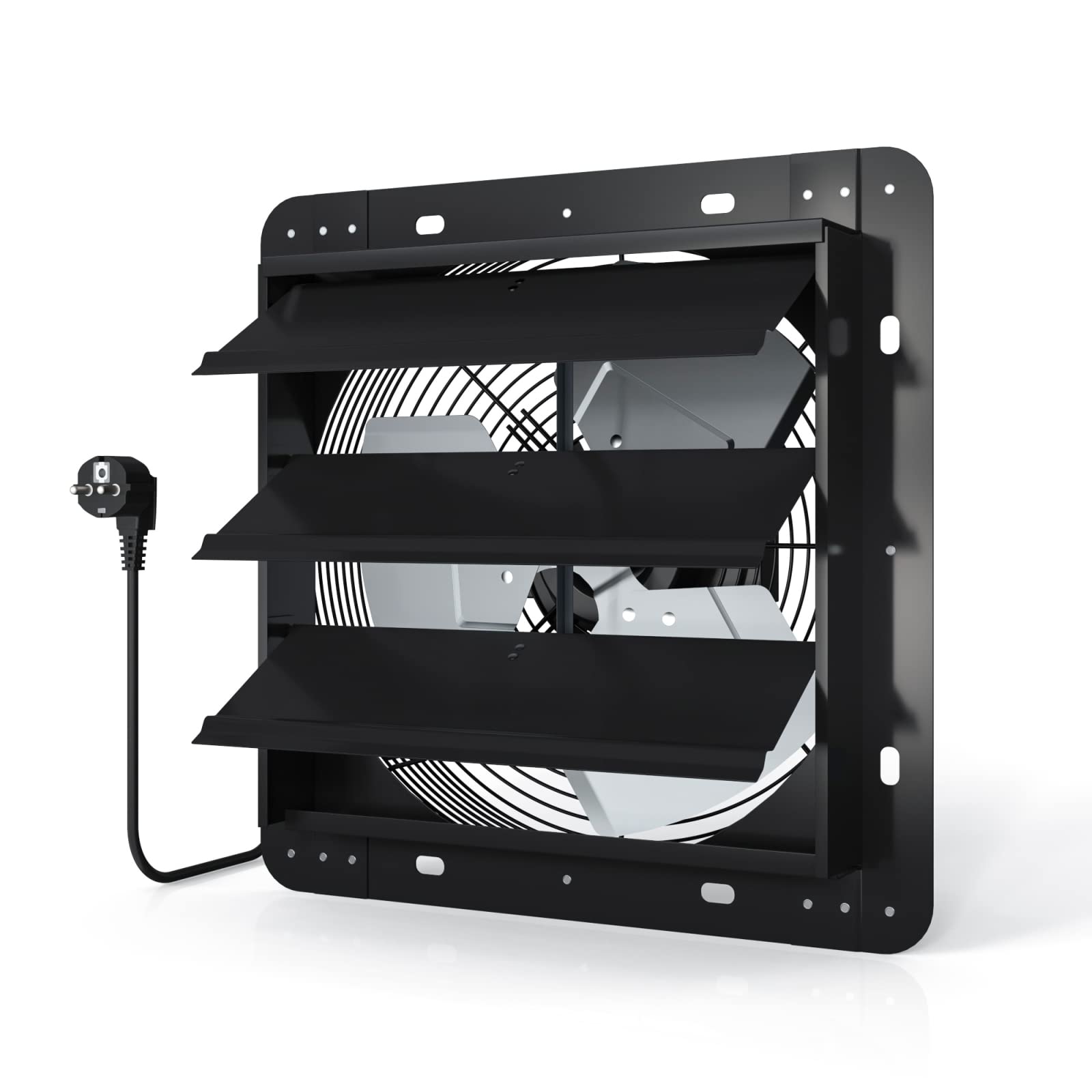 Aygrochy 350mm zu und abluftventilator, Industrie Wandventilator 1850m³/h, Belüftung und Kühlung für Gewächshäuser, Garagen Loft und Küche.