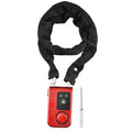 ASHATA Smart Bluetooth Fahrradschloss,Fahrradalarm App-gesteuertes Kabelschloss Sicheres Alarmschloss,Wasserdichtes Anti Diebstahl 110dB Alarm Schloss Lock für IOS/Android Smartphone