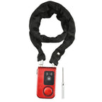 ASHATA Smart Bluetooth Fahrradschloss,Fahrradalarm App-gesteuertes Kabelschloss Sicheres Alarmschloss,Wasserdichtes Anti Diebstahl 110dB Alarm Schloss Lock für IOS/Android Smartphone