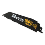 DEWALT 12-tlg. Extreme Säbelsägeblätter-Set DT2441L (für Schnitte in Holz, Holz mit Nägeln, Metall, Rohre, mit Eintauchspitze, spezielles Blattdesign für lange Lebensdauer)