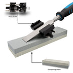 Amazon Basics Holzbearbeitungs-, Holzmeißel-Set zum Schnitzen mit Schleifführung, Schleifstein und Aufbewahrungskoffer, 1/4" - 1-1/2", 8-teilig