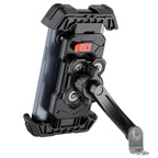 Grefay Motorrad Handyhalterung [Doppelt Vibrationsgedämpft] Universal Handy Halterungen für Motorrad Rückspiegel Mit 360 Drehen für 4,5-7,2 Zoll Smartphone