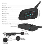 EJEAS V6PRO Motorrad Intercom Bluetooth Headsets 1200m bis zu 6 Reiters DSP-Rauschunterdrückung, Wasserdicht, Kommunikationssystem für Motorräder, USB-C