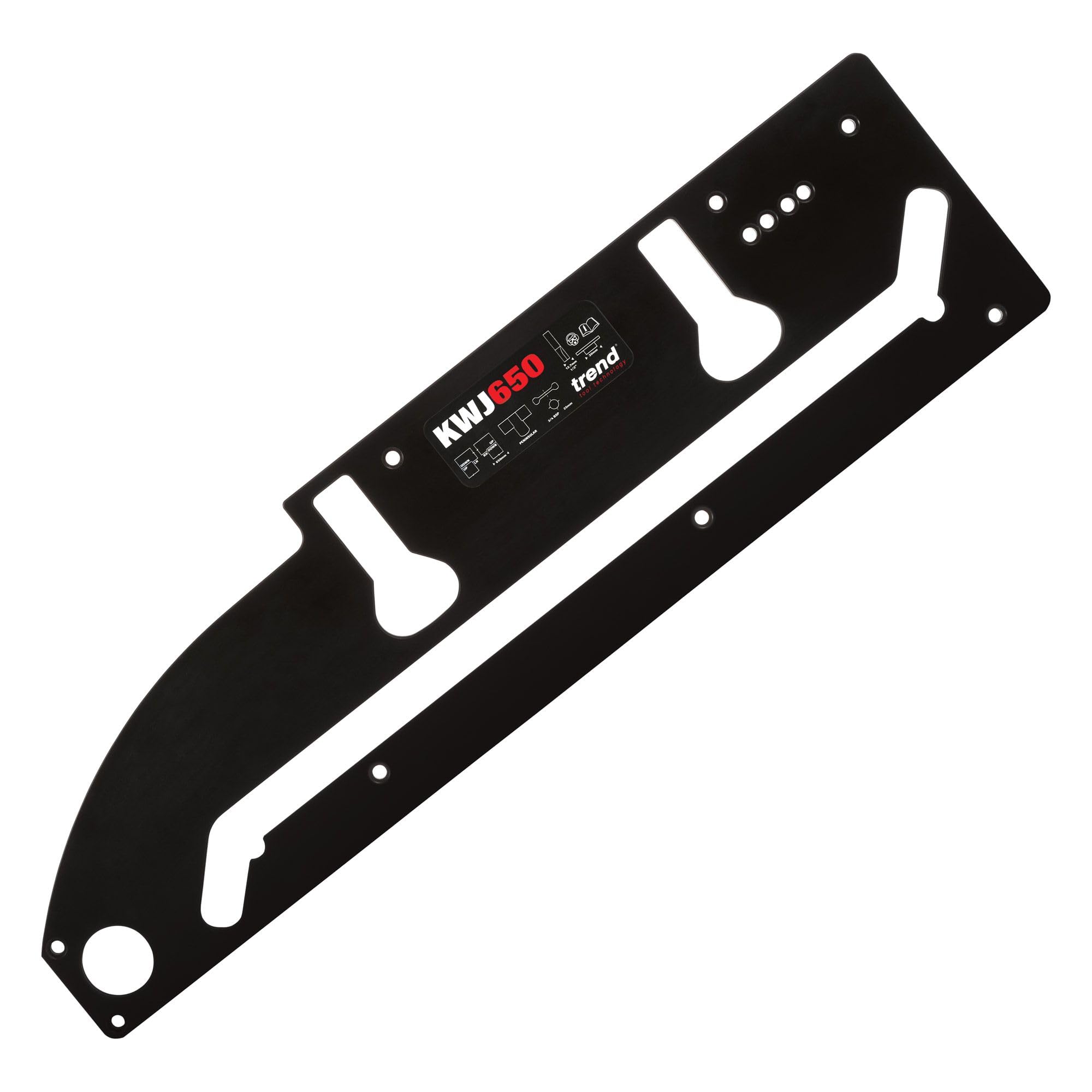 Trend Küchenarbeitsplatten-Frässchablone mit Halbinsel-Schnitt, für Arbeitsplatten bis zu 650 mm, KWJ650