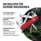 Victorinox Schweizer Taschenmesser Hiker, Swiss Army Knife, Multitool, 13 Funktionen, Klinge, Dosenöffner, Schraubendreher