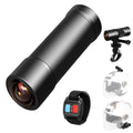 VSYSTO 2K Motorrad Fahrrad Helm Kamera, Tragbare WiFi wasserdichte Motorrad Dash Cam Action Cam, 170° Super Weitwinkel Nachtsicht SONYIMX335 Objektiv, WDR, G-Sensor, Loop Aufnahme (Black-K5X)