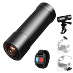 VSYSTO 2K Motorrad Fahrrad Helm Kamera, Tragbare WiFi wasserdichte Motorrad Dash Cam Action Cam, 170° Super Weitwinkel Nachtsicht SONYIMX335 Objektiv, WDR, G-Sensor, Loop Aufnahme (Black-K5X)