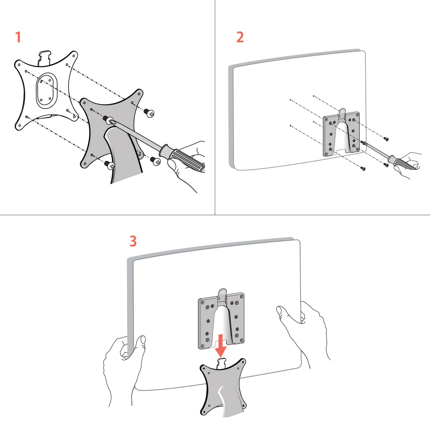 Ergotron 60-589-060/Monitor Quick Release Bracket.