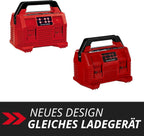 Einhell Original Ladegerät Power X-Quattrocharger 4A Power X-Change (Li-Ion, 18V, gleichzeitiges Laden von 2x2 Akkus, Akkuüberwachung, intelligentes Lademanagement, 6-fache LED-Zustandsanzeige)