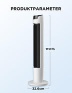 Midea FZ10-16AR Column Fan with Remote Control