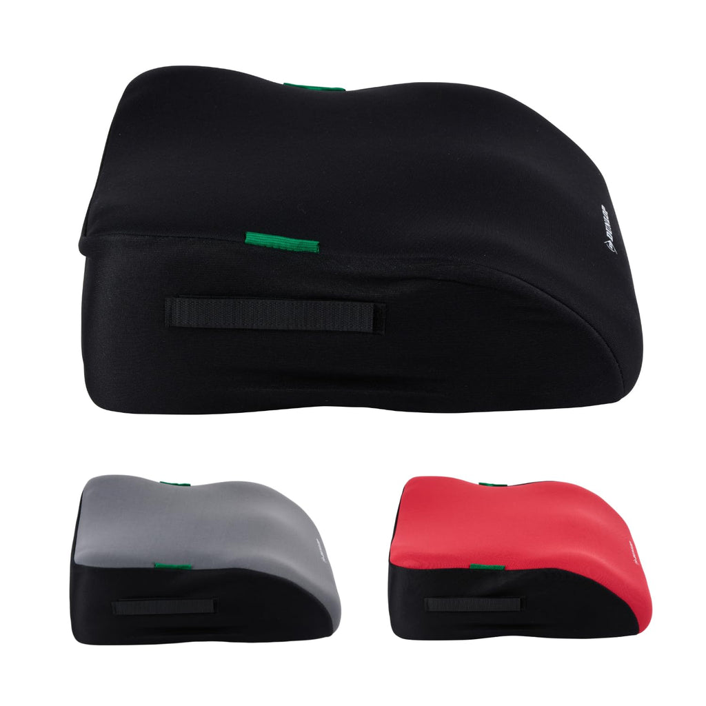 Dunlop Sitzerhöhung Auto Kinder Schwarz Kindersitzerhöhung ECE R129 - Ergonomischer Kindersitz Ab 3 Jahre - Kinderautositz Mit Waschbarem Bezug - Sitzkissen Auto Für Kinder 135-150 cm