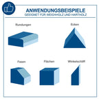 Scheppach BTS700 Bandschleifer (Tellerschleifer, 250W, Bandlänge 762mm-breite 25,4mm, SchleiftellerØ 125mm, 90°-45° verstellbarer Tisch, Geschwindigkeit 816m/min)