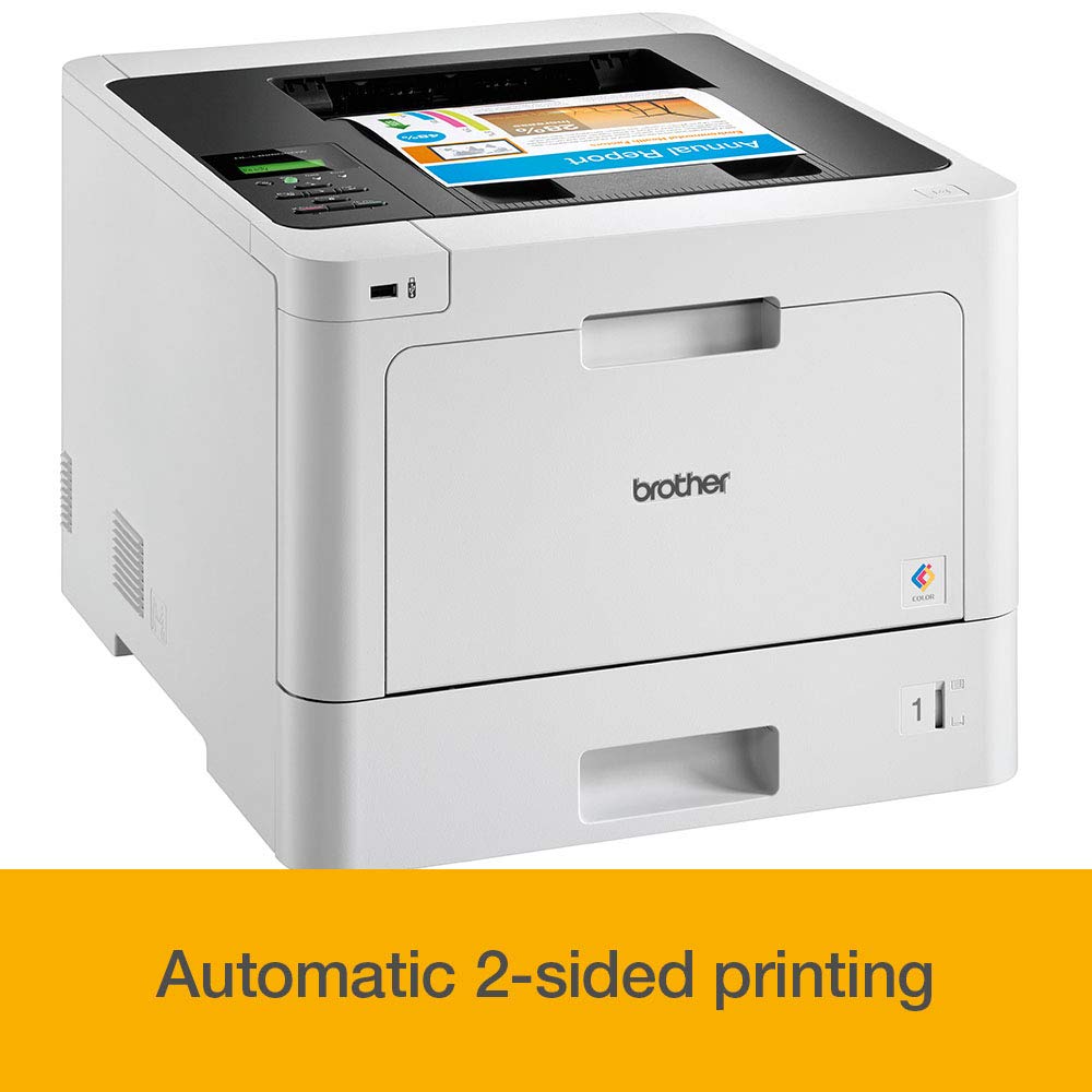 Brother HL-L8260CDW Professioneller WLAN Farblaserdrucker (31 Seiten/Min., Duplex, 2.400 x 600 dpi) weiß/schwarz