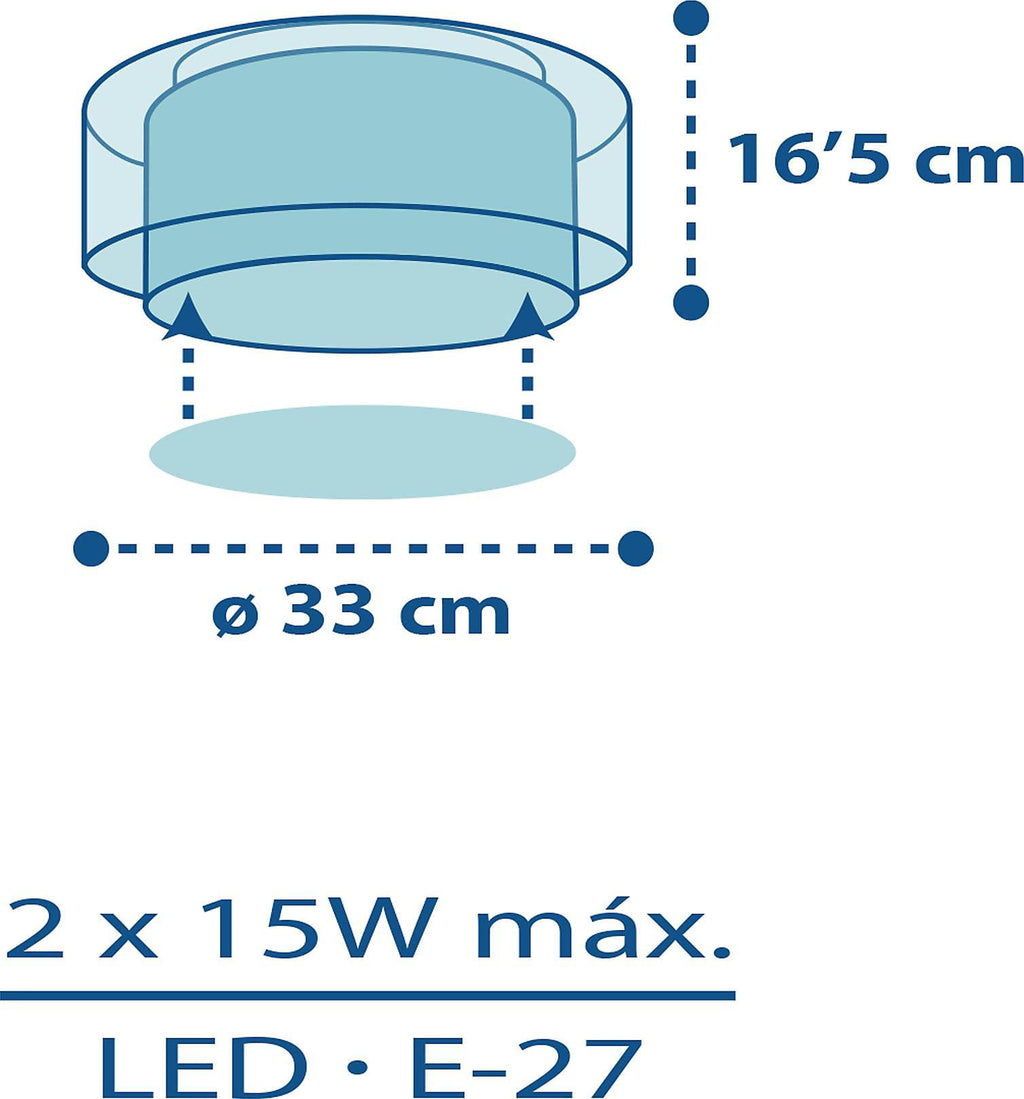 Dalber Deckenlampe kinderzimmer, Deckenleuchte für Kinder Polizei Autos Police, 60616N, E27