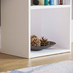 Vida Designs Oxford Bücherregal mit 4 Ebenen, würfelförmig, weiß, Holz-Regaleinheit für Büro, Wohnzimmermöbel