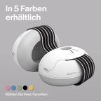 Alpine Muffy Baby Klassik - Gehörschutz für Babys - Verstellbares ANTI-SLIP-Kopfband bis 36 Monate - In Deutschland auf Sicherheit getestet - Lärmschutz Kopfhörer verhindert Gehörschäden, Schwarz