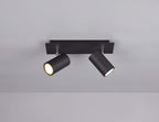 Trio Leuchten Deckenleuchte Marley 802400232, Metall Schwarz matt, Spotbalken 2-flammig, exkl. 2 x GU10