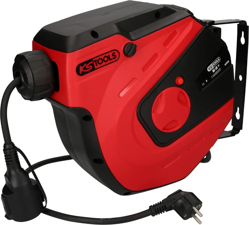 KS Tools, 150.4217 Werkstatt-Kabelaufroller, 15m, 1,5mm²