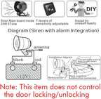 TOTMOX Alarmanlage Auto, Autoalarmanlage Mit Fernbedienung, Universal 12V Alarmlautsprecher Sicherheitsschutzsystem Auto Alarmanlagen, alarmanlage für Camper