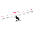 B.K.Licht - Spiegelleuchte Bad mit 2 in 1 Montage, neutralweiße Lichtfarbe, klemmbar, Badezimmerlampe, Schrankbeleuchtung, Spiegellampe, Lampe Badezimmer, Spiegelbeleuchtung, 60x10,3x3,6 cm, Chrom