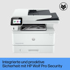 HP LaserJet Pro MFP 4102fdw Multifunktions-Laserdrucker Schwarz-Weiß, WLAN, Fax, Automatischer beidseitiger Druck, Hohe Druckgeschwindigkeit, Wolf Pro Security