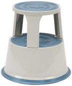 WEDO Metall-Kickstool mit Rollen – robuster Rollhocker aus Stahl mit Federrollen & rutschfester Trittfläche, Made in Germany, 150 kg Tragkraft