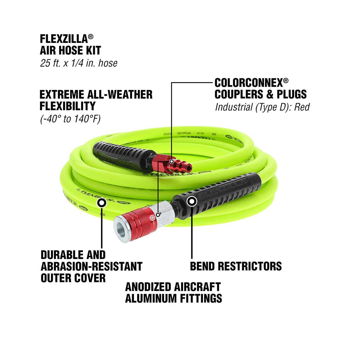 Legacy Manufacturing Flexzilla HFZ1425YW2-D Garage-and-Shop-Products