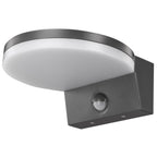 Maclean MCE344 LED Wandleuchte mit PIR Bewegungssensor und Dämmerungssensor, 15W 1560lm Wandlampe IP65 Wasserdicht Außenlampe 4000K Neutralweiß, für Außen- und Innenbereich (Grau)