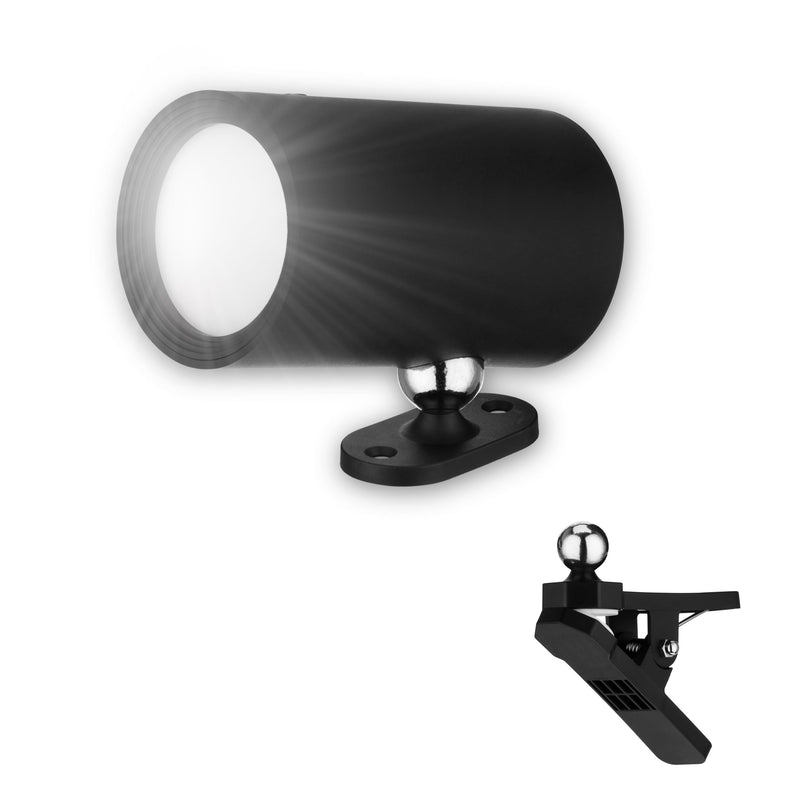 REV LED Wandlampe innen - Wandbeleuchtung mit Akku, 180lm, dimmbar, 360° drehbar, kabellose Leselampe - ideal für Flur, Schlaf- & Wohnzimmer, schwarz