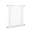 hauck Clear Step Autoclose 2, Weiß - Kinderschutzgitter Hundegitter Verstellbare Breite 75-80cm, 77cm Hoch, Selbstschließend, Flacher Einstieg, Beidseitige Einhand Öffnung, ohne Bohren