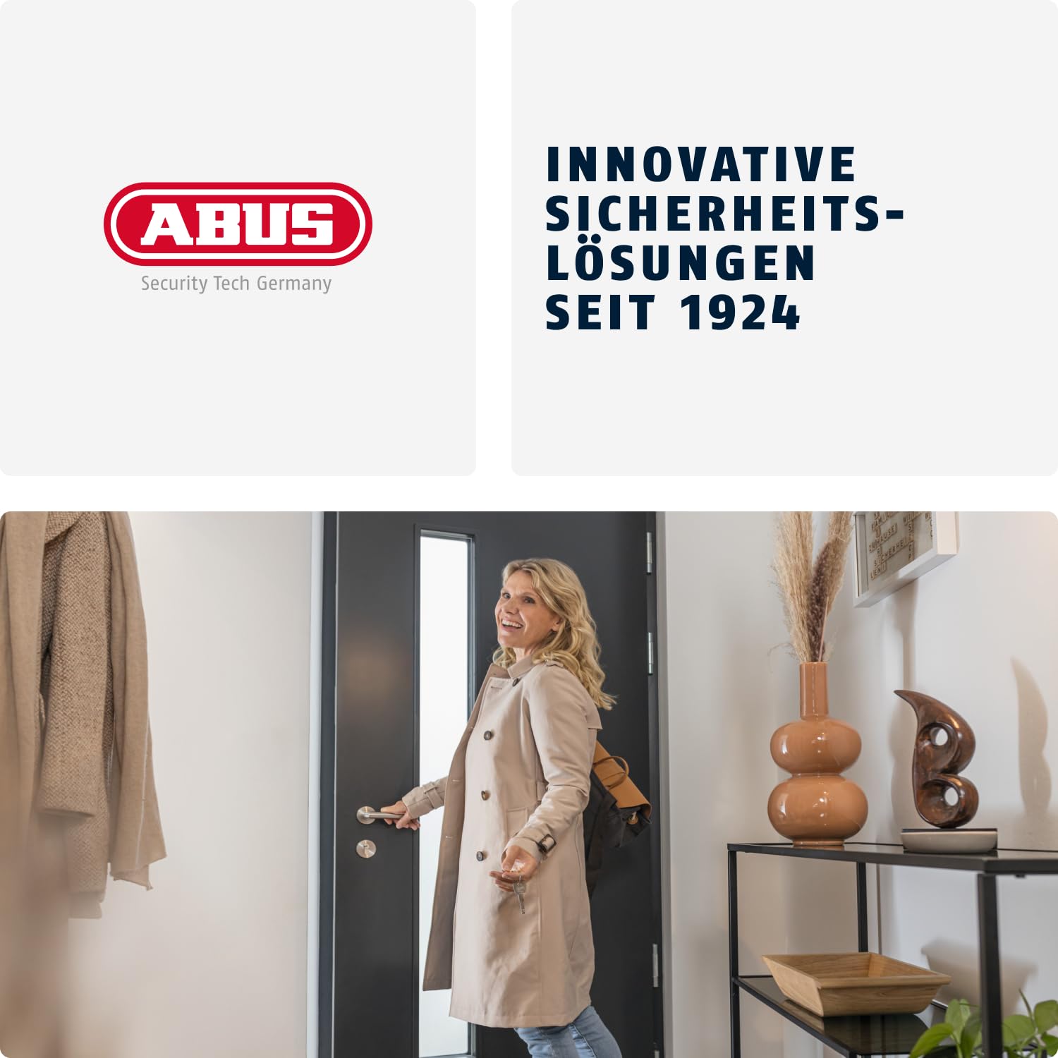 ABUS KeyGarage 797 - Schlüsselbox mit Bügel zur Befestigung - für Schlüssel oder kleine Wertgegenstände - Schwarz-Silber